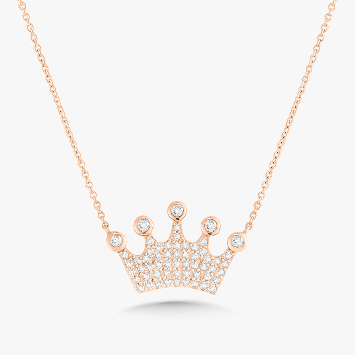 KayDianna Pave Diamond Crown Necklace