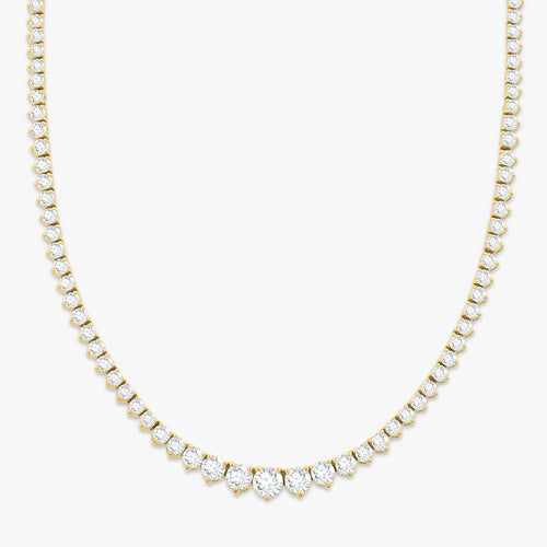 Kaye Tapered Diamond Tennis Necklace 7.49 ctw