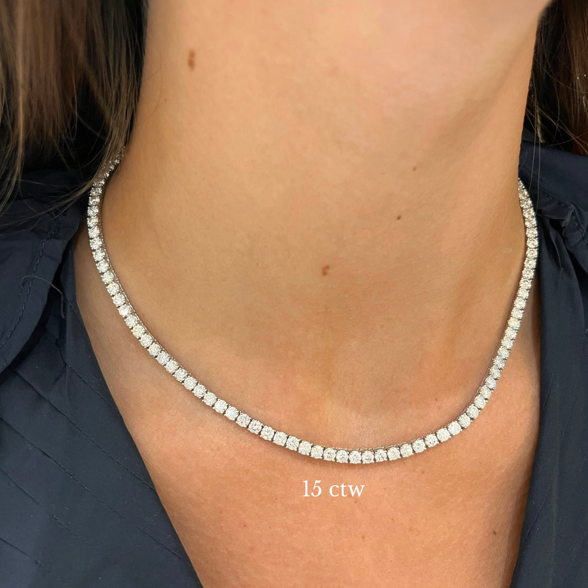 Kessler Diamond Tennis Necklace 15