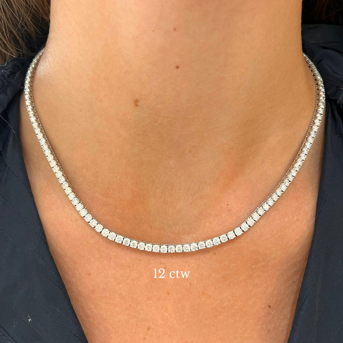 Kessler Diamond Tennis Necklace 12
