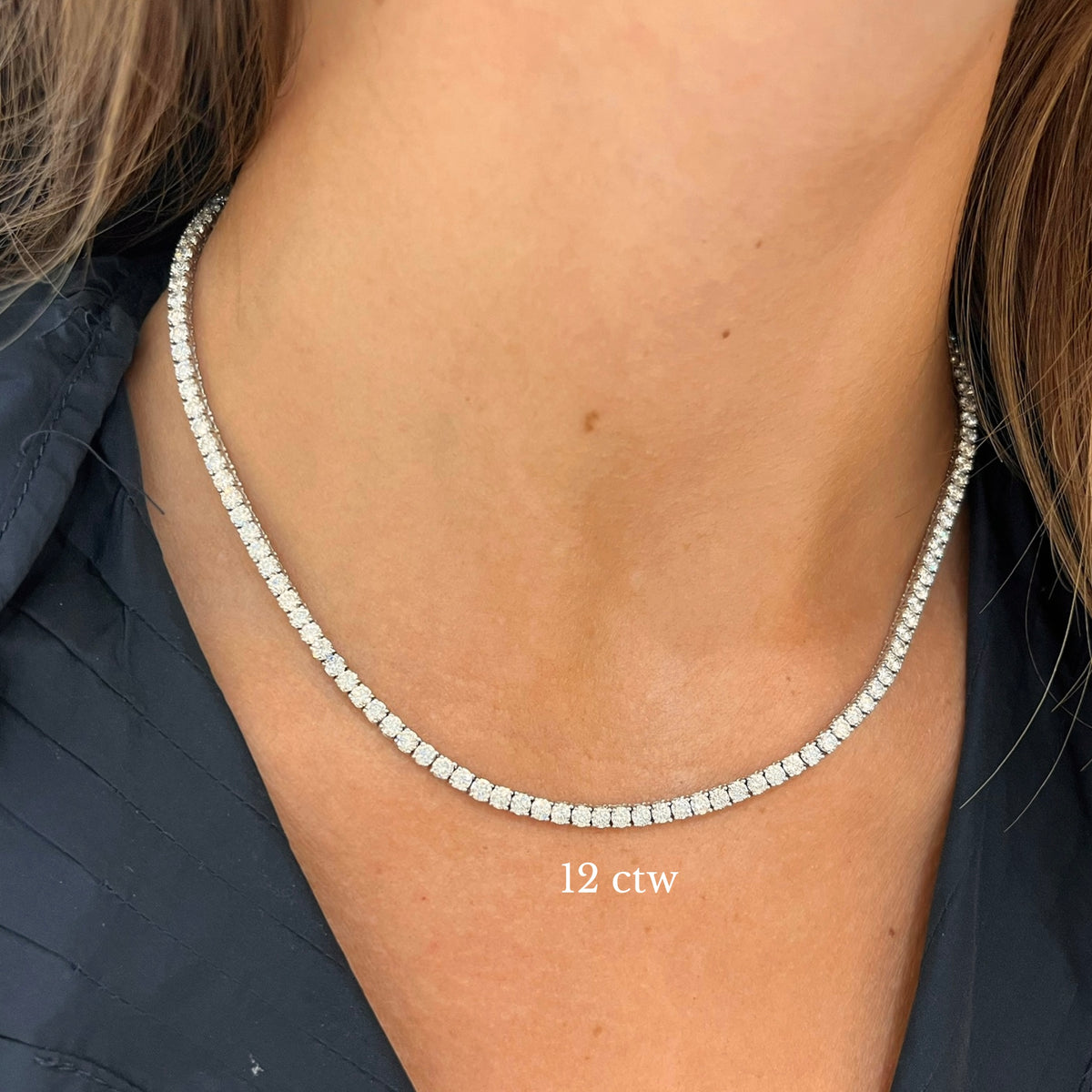 Kessler Diamond Tennis Necklace 12
