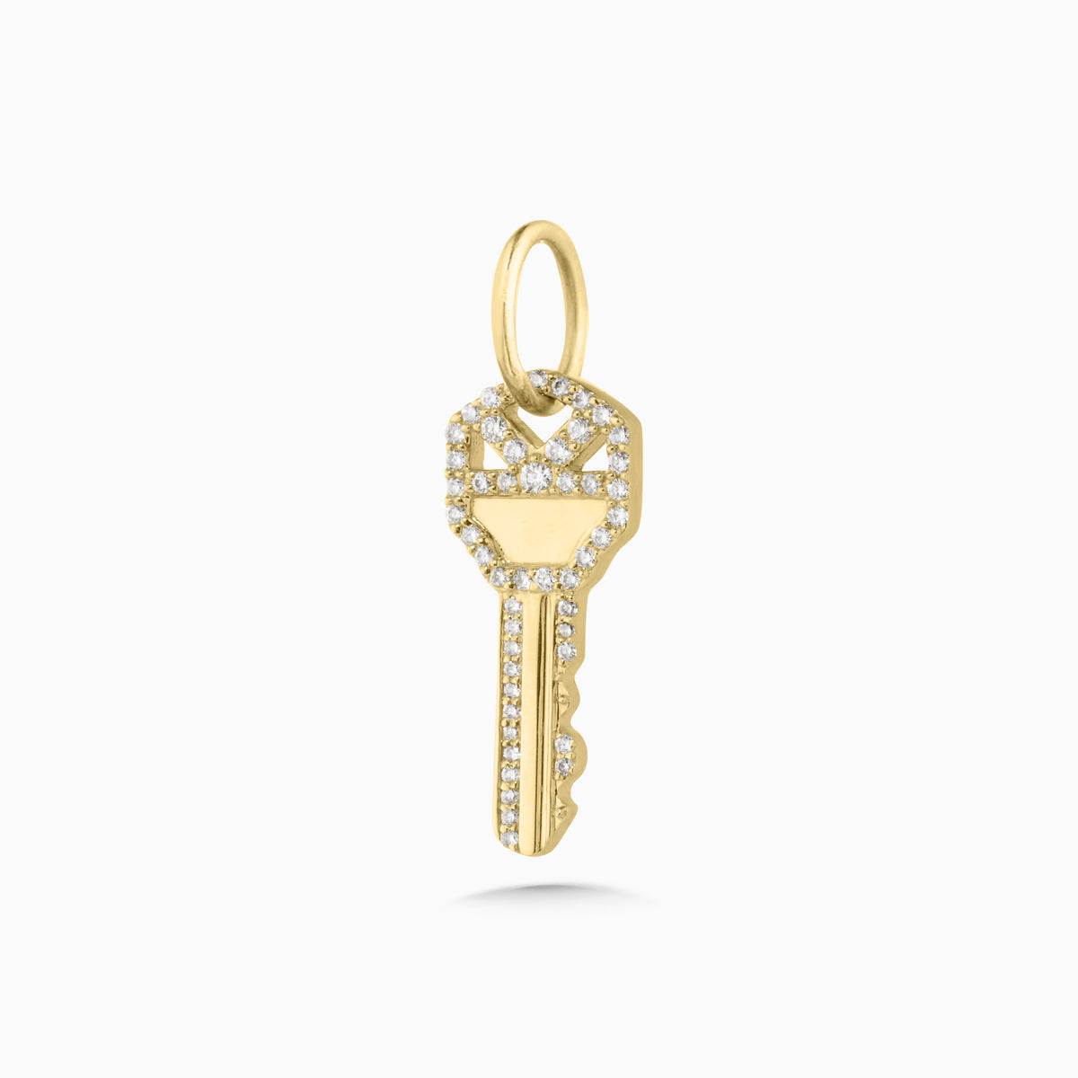 "Key to my Heart" Diamond Key Charm