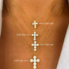 Khloe Two Prong Diamond Cross Necklace
