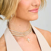  Khloe Two Prong Diamond Cross Necklace