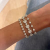 Khyla Heart Halo Diamond Tennis Bracelet 12 ctw