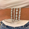 Khyla Heart Halo Diamond Tennis Bracelet ,Annamaria Heart Diamond Tennis Bracelet 