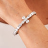 Kirk Oval & Round Diamond Cross Bangle 8.89 ctw