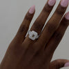 Knox Pave Diamond Emerald Cut Signet Ring
