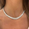 Kyle Graduated Emerald Cut Diamond Tennis Necklace 56.65 ctw