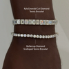 Kyle emerald cut diamond tennis bracelet, buttercup diamond tennis bracelet 