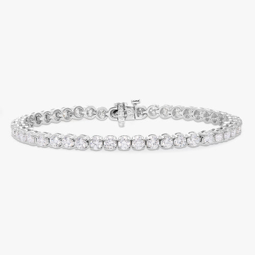 Buttercup Lab Diamond Scalloped Tennis Bracelet 7 ctw