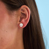 Lab Grown Round Brilliant Cut Bezel Set Diamond Studs