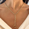 Lariat Oval Link Chain with Openable Clasp