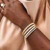 Lennox Baguette Bangle 3.37 ctw, Round Diamond Bezel Bangle Bracelet 6.05 ctw, Richards Emerald Cut Diamond Bangle Bracelet 4.00 ctw, Georgie Diamond Bangle Bracelets

