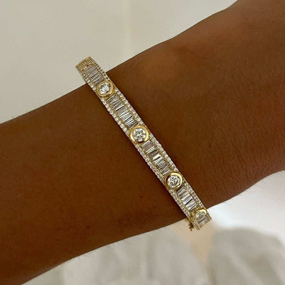 Lennox Baguette Bangle 3.37 ctw – RWFJ