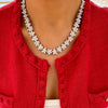 Leonie Dancing Floral Marquise & Pear Diamond Necklace 48 ctw