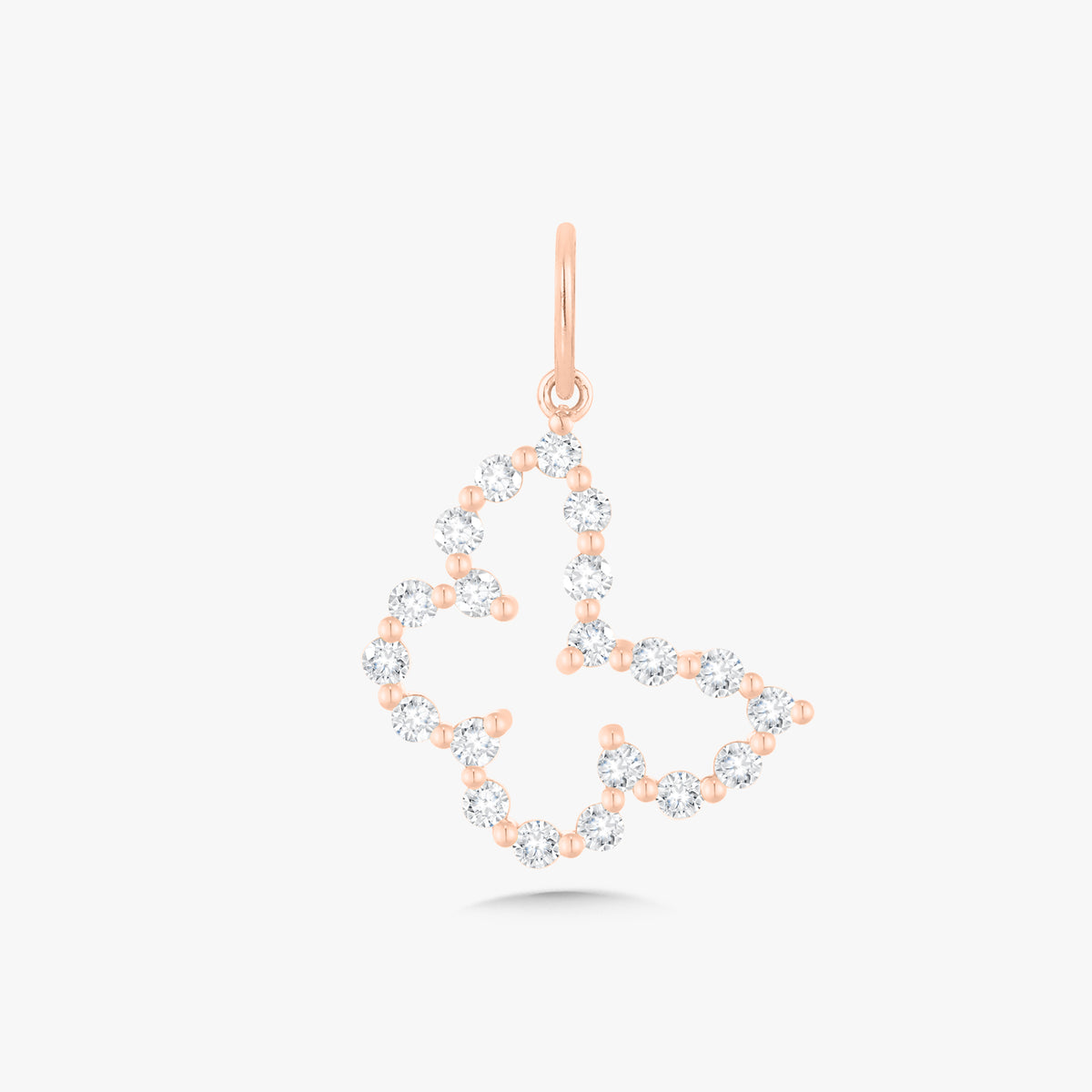 Little Posie Charlie Cloud® Floating Diamond Butterfly Charm 0.70 ctw