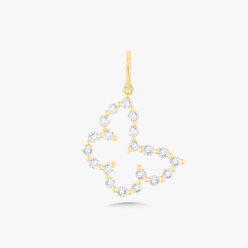 Little Posie Charlie Cloud® Floating Diamond Butterfly Charm 0.70 ctw