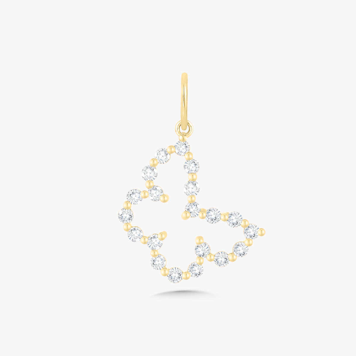 Little Posie Charlie Cloud® Floating Diamond Butterfly Charm 0.70 ctw