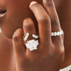 Lira Open Concept Diamond V Band, Scalloped flash sale band 3.80
