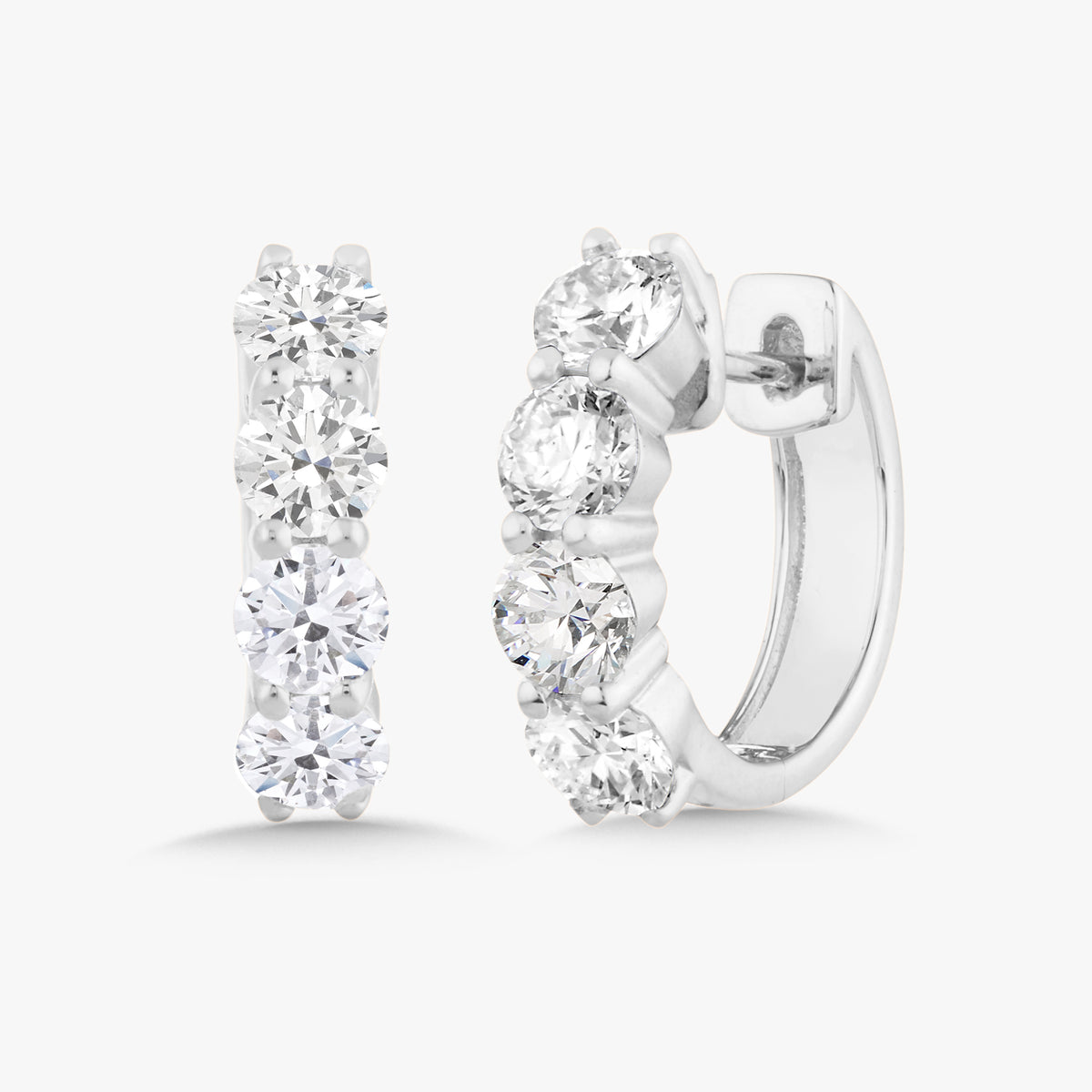 Little Georgie Diamond Huggie Earrings