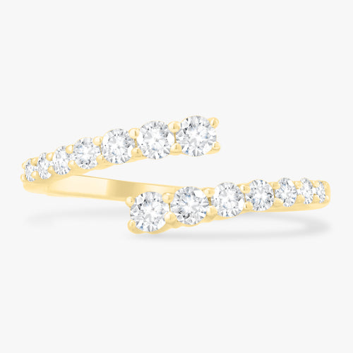 Little Misha Graduated Diamond Crossover Ring