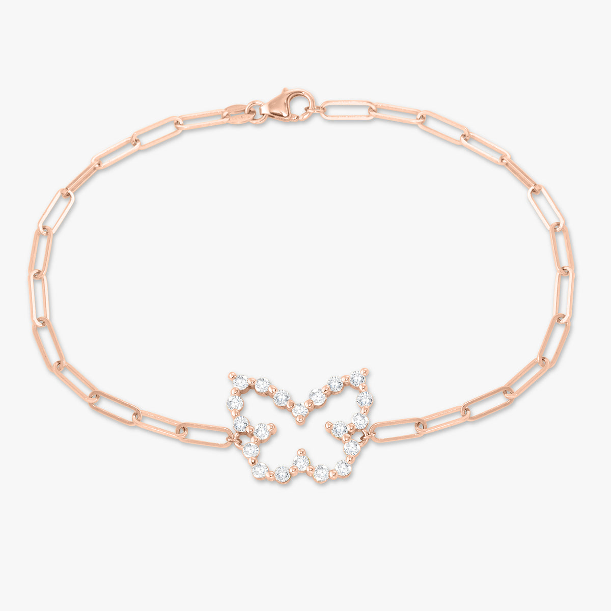 Little Posie Charlie Cloud® Floating Diamond Butterfly Bracelet 0.70 ctw