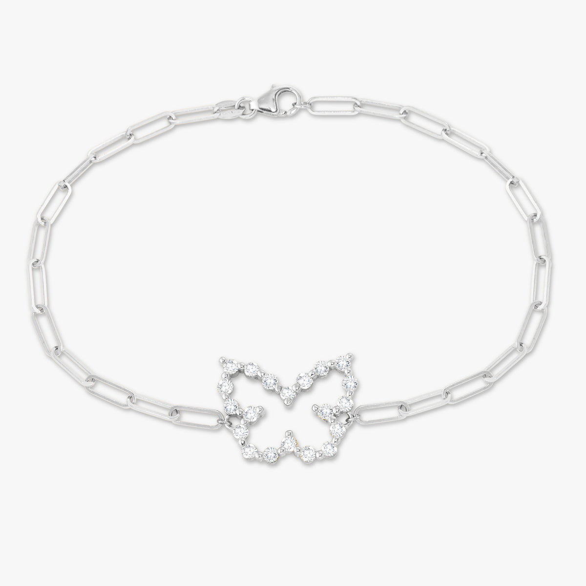 Little Posie Charlie Cloud® Floating Diamond Butterfly Bracelet 0.70 ctw