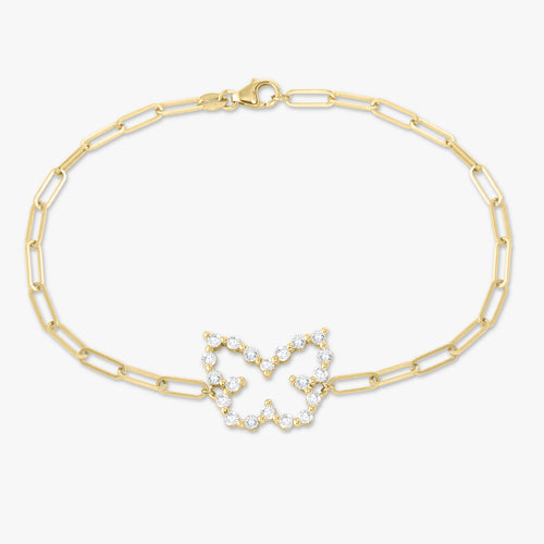 Little Posie Charlie Cloud® Floating Diamond Butterfly Bracelet 0.70 ctw