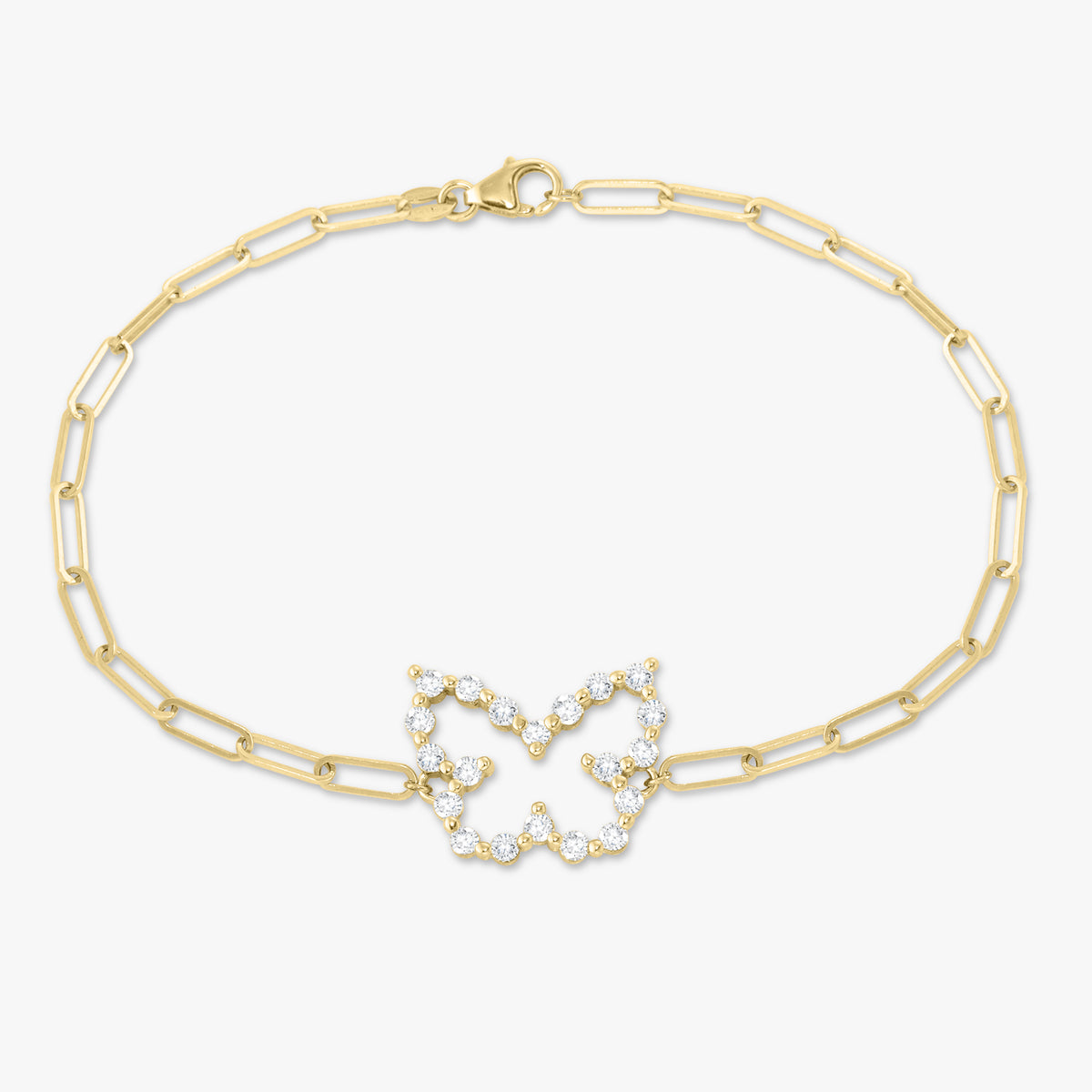 Little Posie Charlie Cloud® Floating Diamond Butterfly Bracelet 0.70 ctw