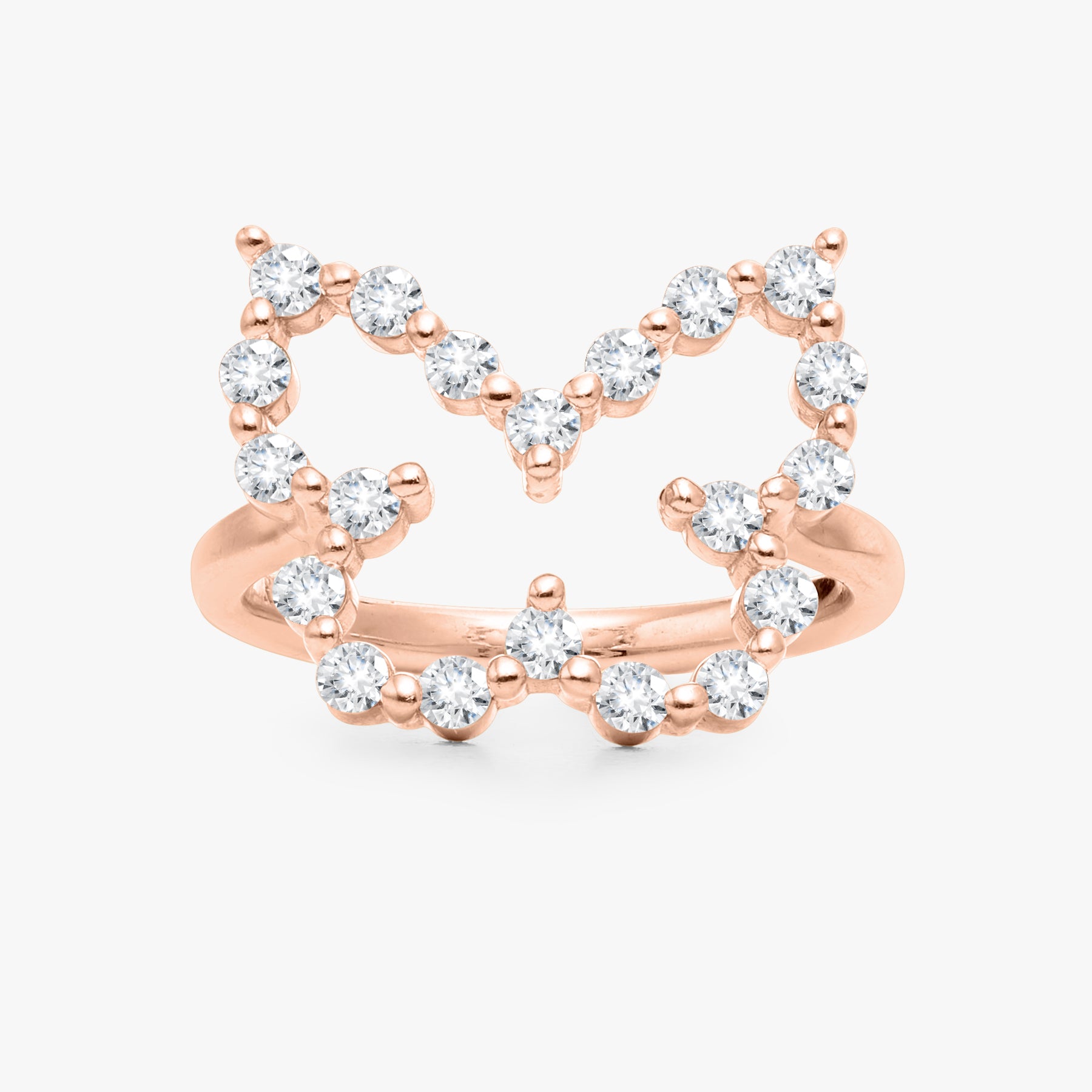 Little Posie Charlie Cloud® Floating Diamond Butterfly Ring