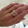 Little Posie Charlie Cloud® Floating Diamond Butterfly Ring 0.70 ctw