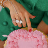 Little Posie Charlie Cloud® Floating Diamond Butterfly Ring, 8.03ct Lab Grown Toi et Moi Heart Diamond Ring
