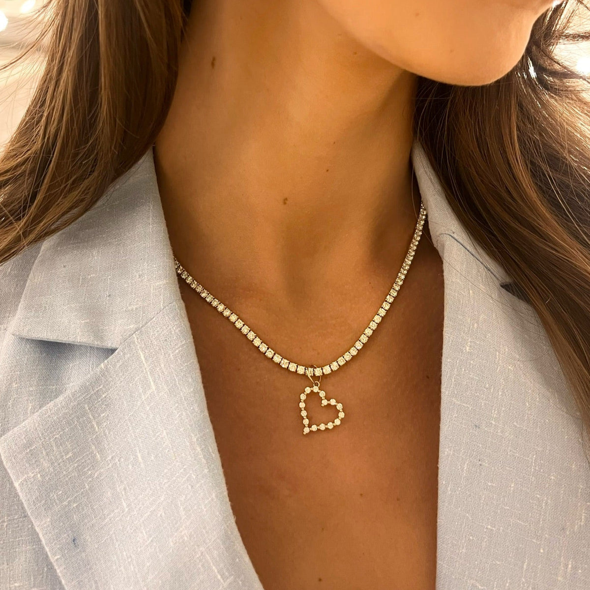 Little Posie Charlie Cloud® Floating Diamond Heart Charm 