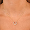 Little Posie Charlie Cloud® Floating Diamond Heart Necklace 0.56 ctw