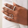 Little Posie Charlie Cloud® Floating Diamond Heart Ring 0.56 ctw