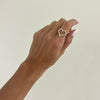 Little Posie Charlie Cloud® Floating Diamond Heart Ring 0.56 ctw