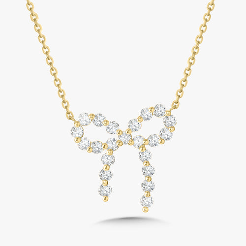 Little Posie Charlie Cloud® Floating Diamond Hollis Bow Necklace