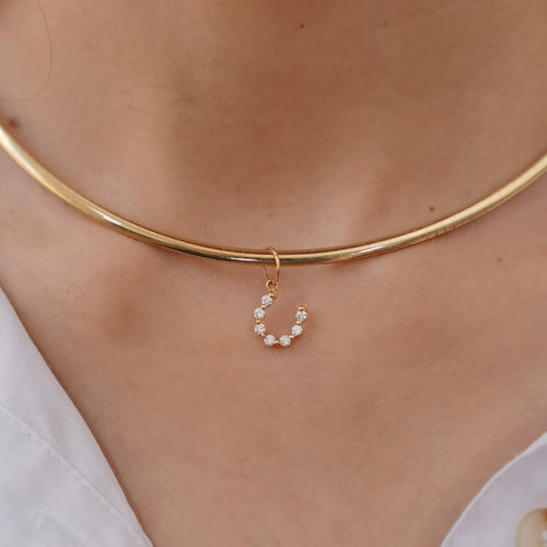 Little Posie Charlie Cloud® Floating Diamond Horseshoe Charm