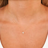 Little Grace Dainty Diamond Cross Necklace YG