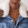 Little Posie Charlie Cloud® Floating Diamond Heart Necklace 0.56 ctw, Tinx choker, Bentley Lariat 