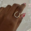 Little Posie Charlie Cloud® Floating Diamond Horseshoe Ring 0.45 ctw