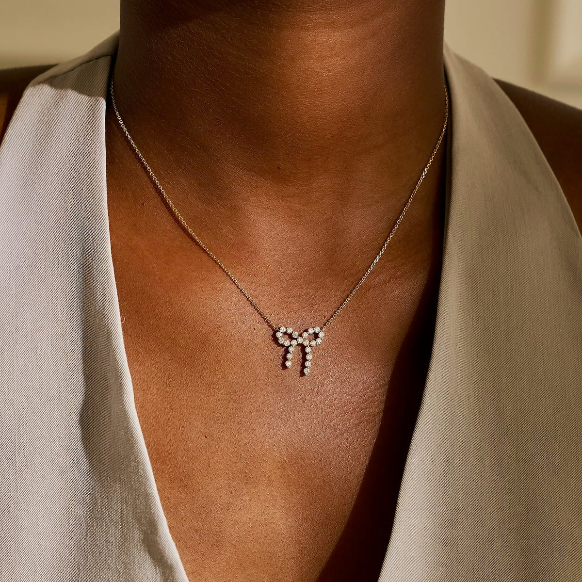 Little posie hollis bow Charlie Cloud®  necklace