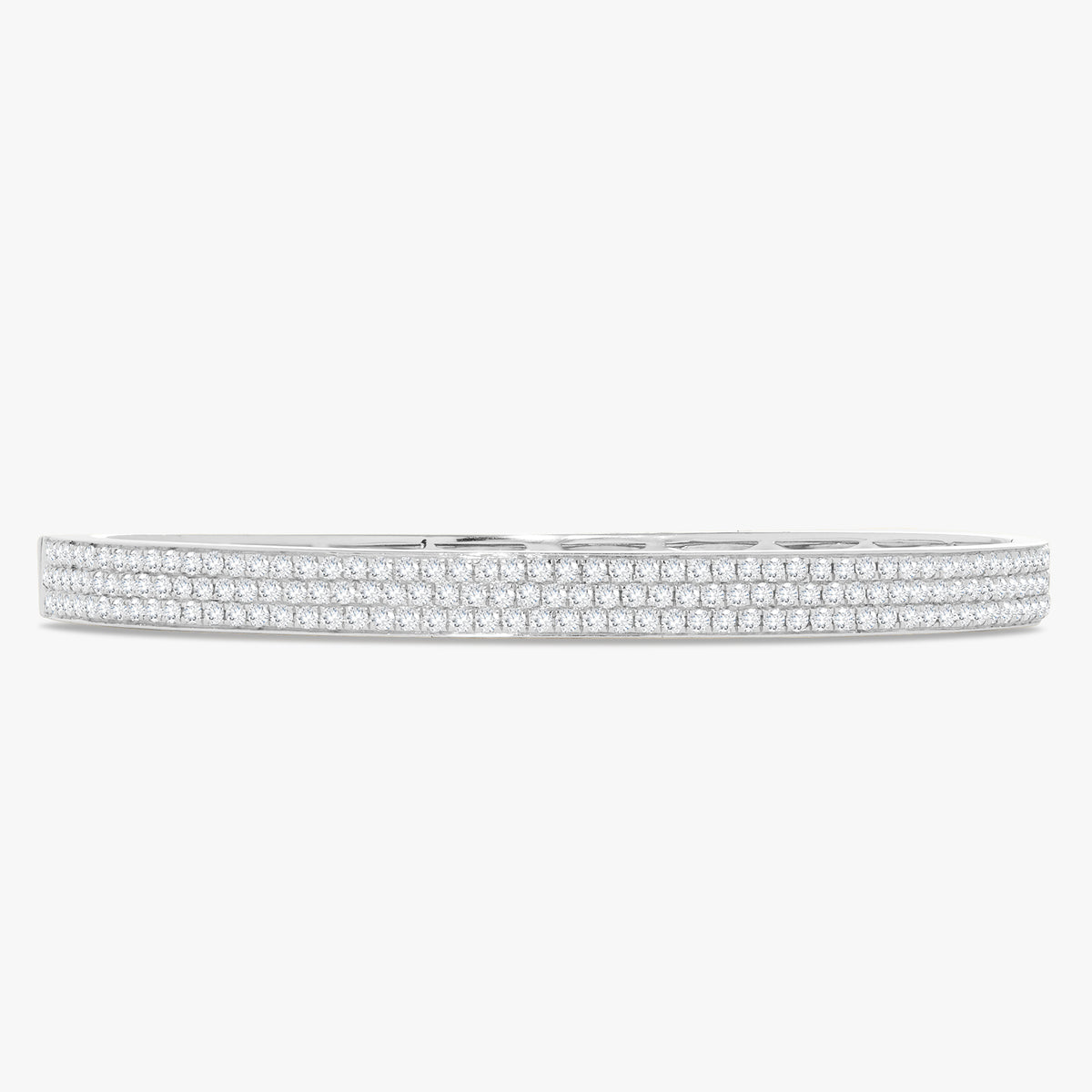 Liv Three Row Diamond Bangle Bracelet 1.85 ctw