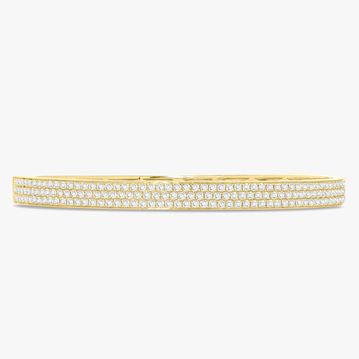 Liv Three Row Diamond Bangle Bracelet 1.85 ctw