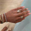 Aire Swirl Sideways, Kehlani Multi Mixed Shape Diamond Bangle Bracelet, Daisy Baguette & Round Alternating Diamond Band , Double V Band, Liv Three Row Diamond Bangle Bracelet