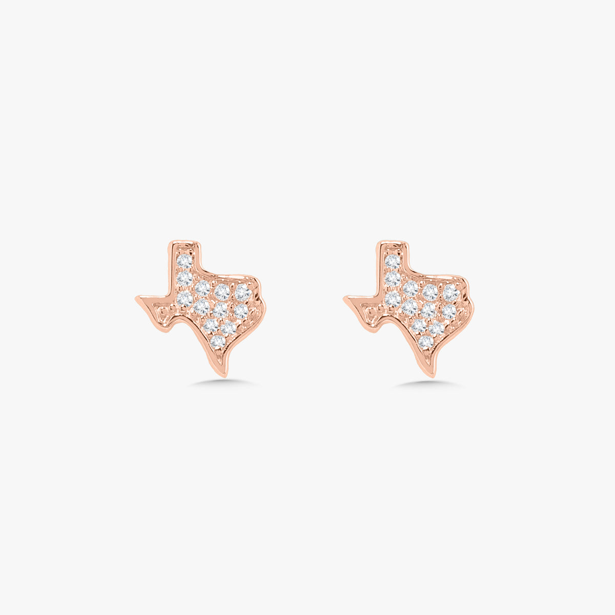 Lone Star Tiny Texas Diamond Stud Earrings