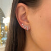 Love Struck Diamond Heart Stud Earrings