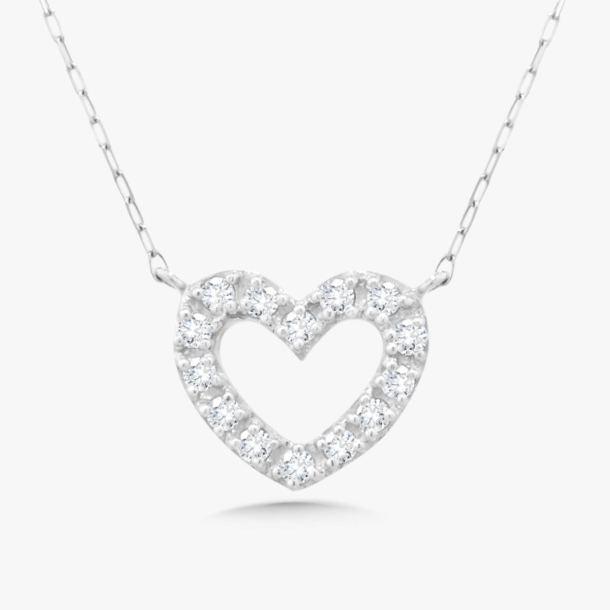 Love Struck Diamond Heart Necklace