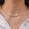 "Lucky" Four Leaf Clover Diamond Charm
